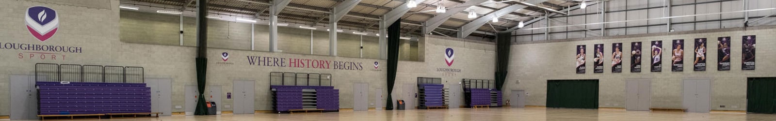 
Sir david wallace sports hall banner
